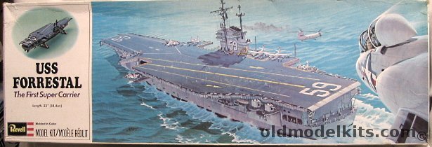 Revell 1/542 USS Forrestal - The First Super Carrier, H339 plastic model kit